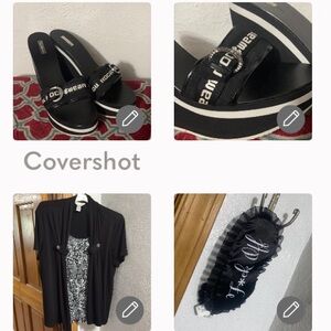 BUY NOW B4 price goes up! Roca Wear Glitz 5”heels+F*CK OFF💤😴mask+C&B blouse XL